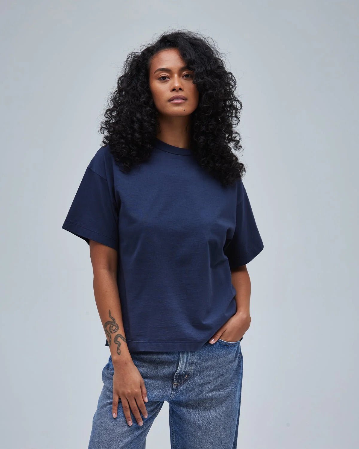 Boxy Tee - Navy - ThirtyYears