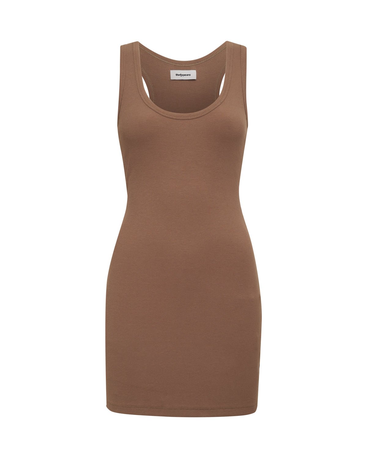 Demi Ribbed Dress - Fawn - ThirtyYears