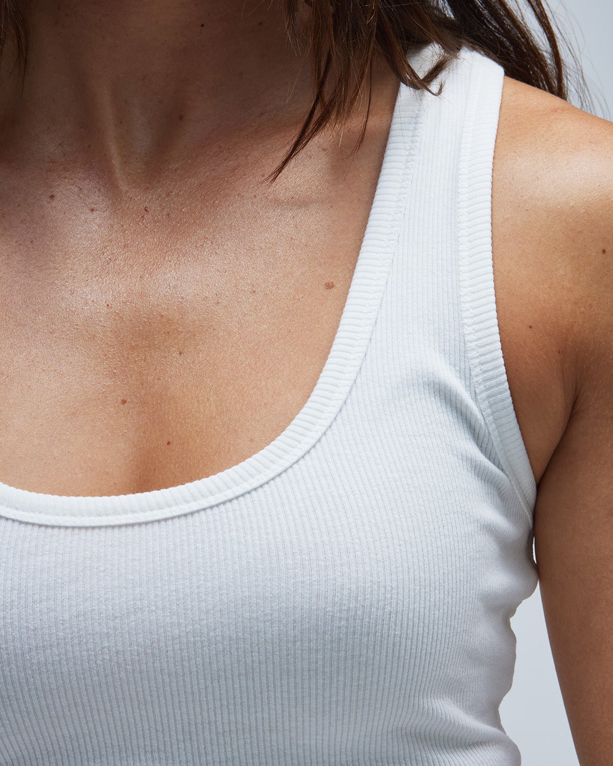 Demi Ribbed Dress - White - ThirtyYears