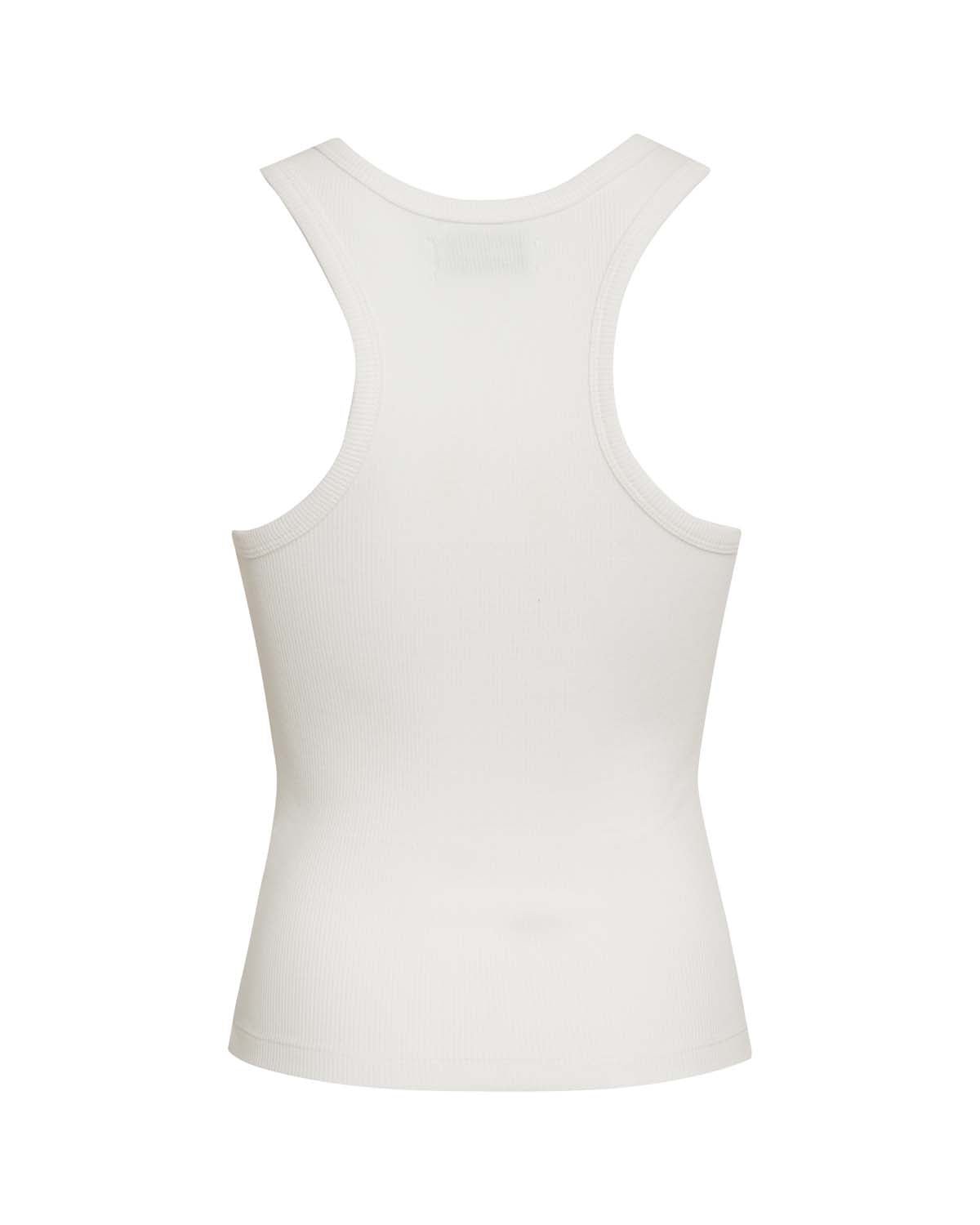 Demi Ribbed Tank - White - ThirtyYears