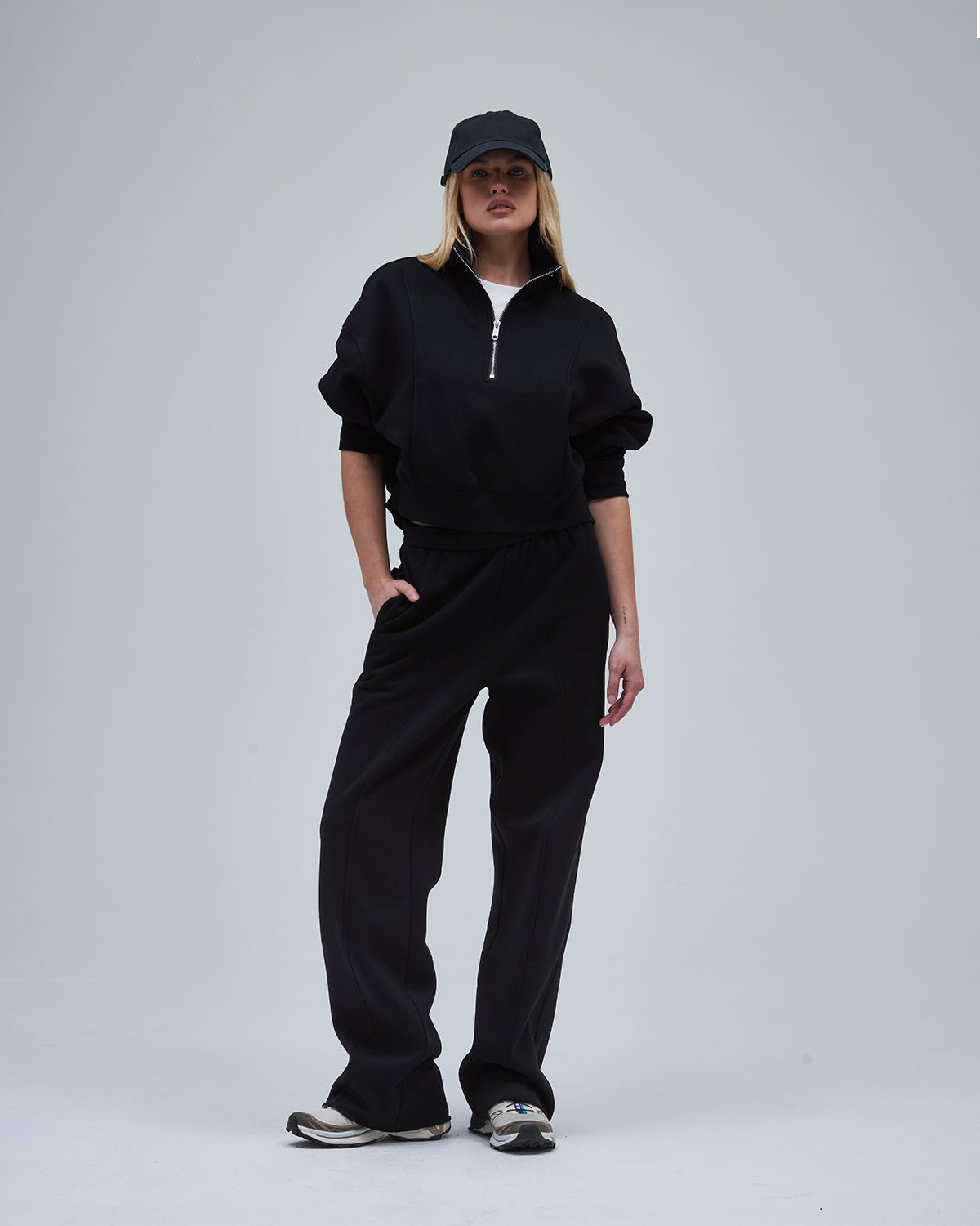 Women's Black Quarter Zip | Timeless Style | Thirty Years