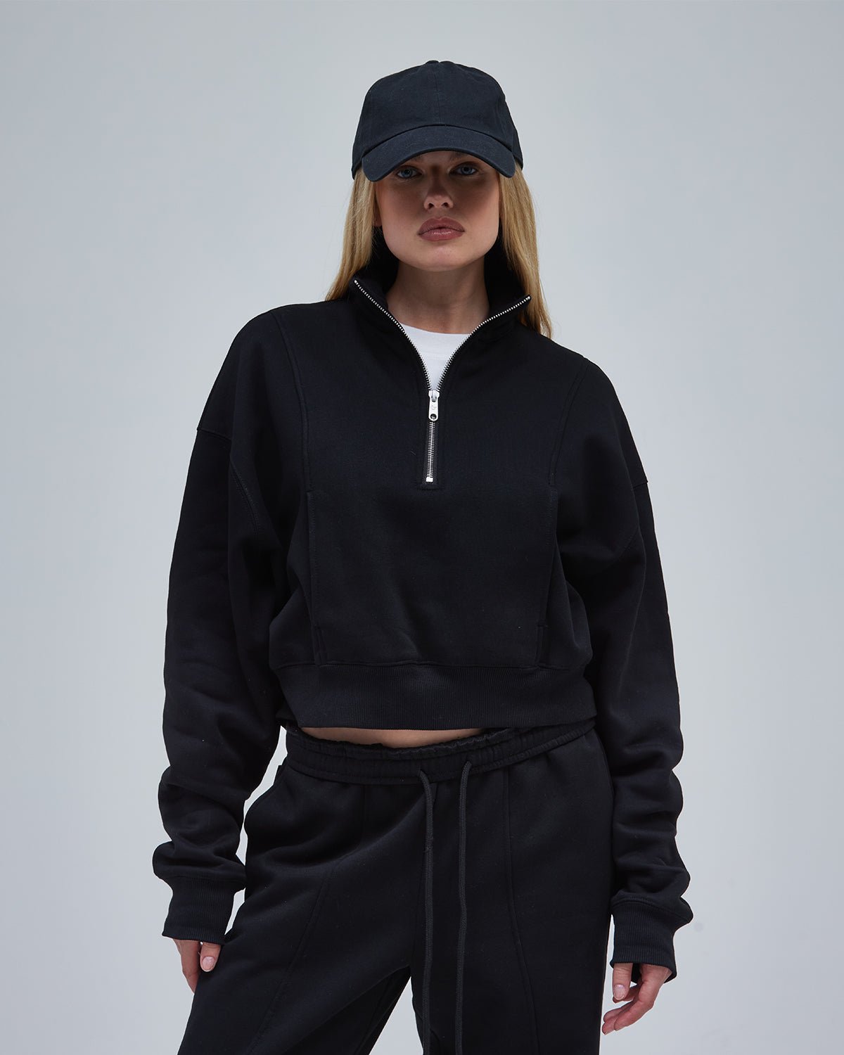 Range Quarter Zip - Black - ThirtyYears