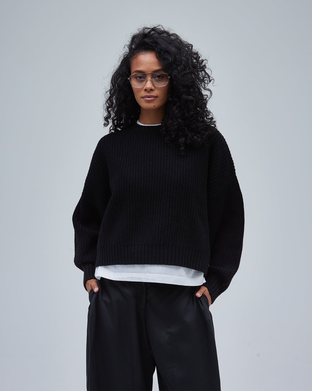 Topanga Knit Sweater - Black - ThirtyYears