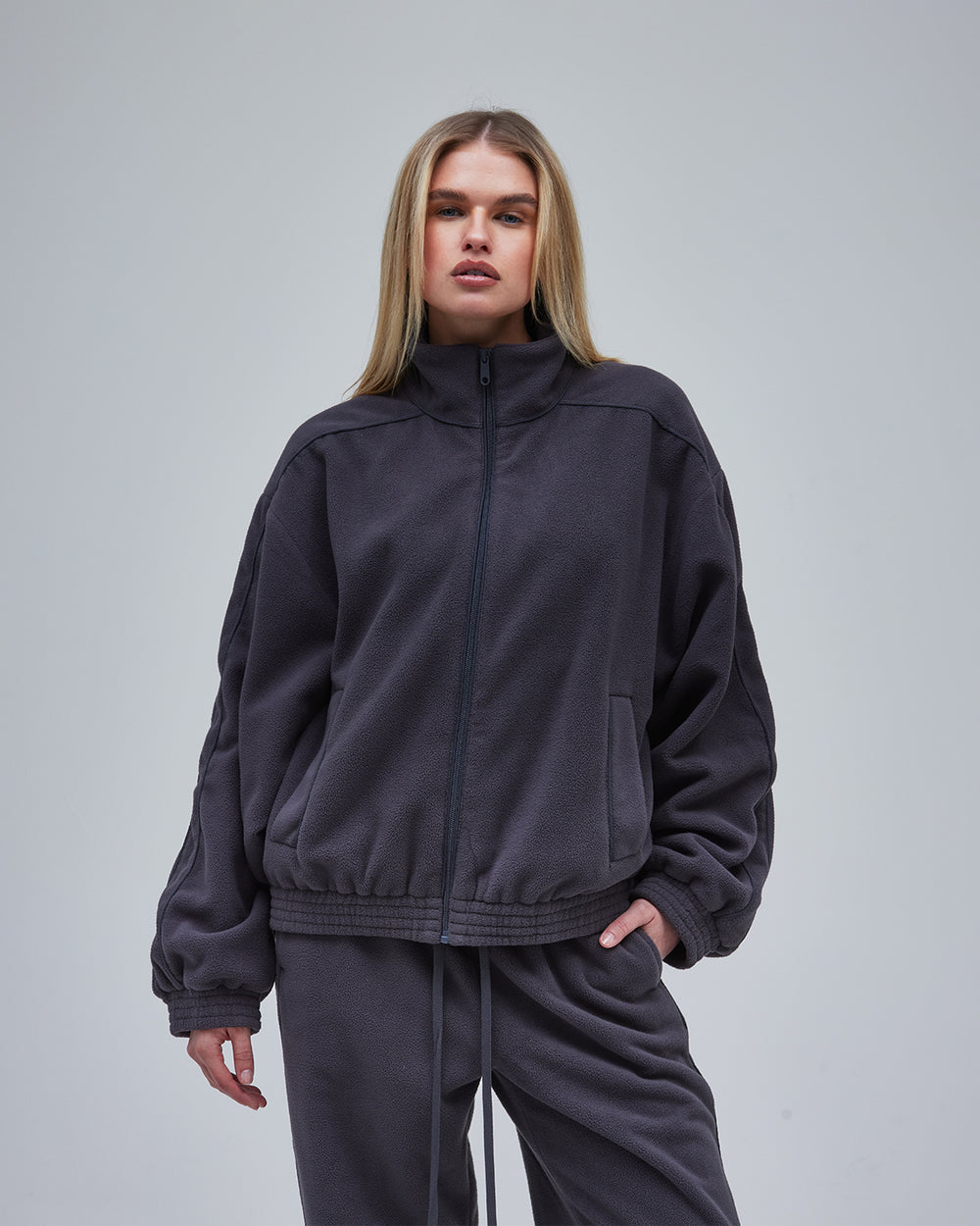 Ari Fleece Jacket - Dark Grey