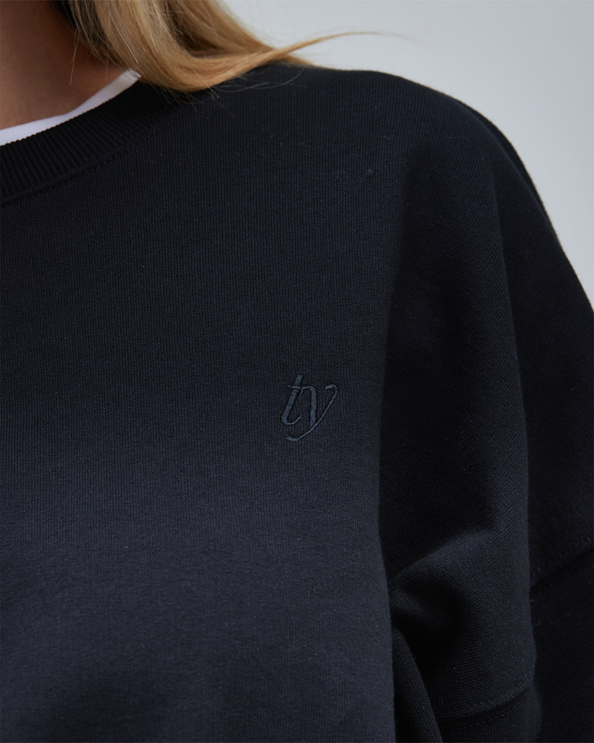 
                  
                    Signature Crew Sweater - Black
                  
                