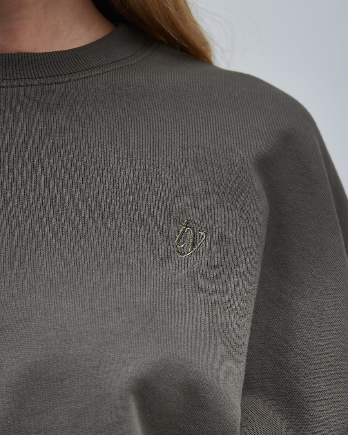 
                  
                    Signature Crew Sweater - Fog
                  
                