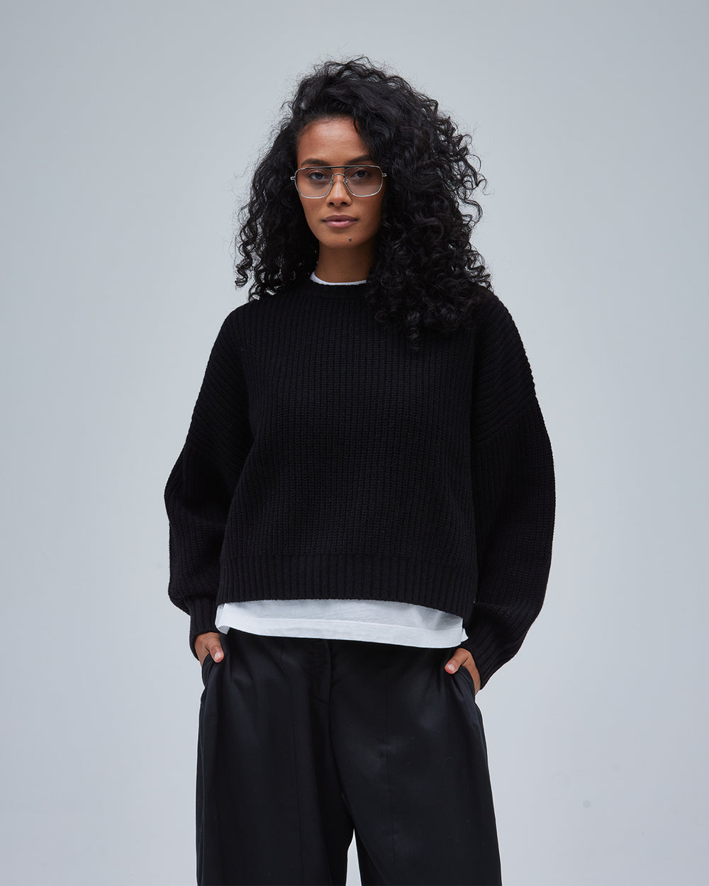 Topanga Knit Sweater - Black