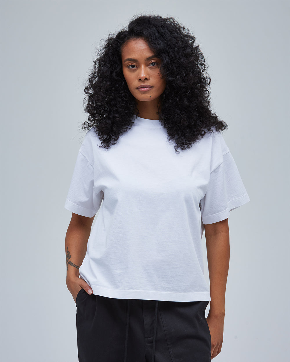 Boxy Tee - White