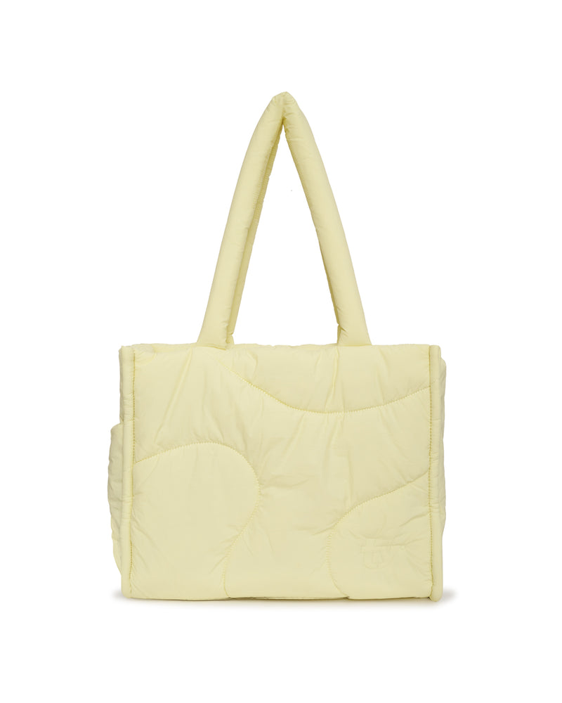 Zara - Quilted Shopper Bag - Yellow - Women