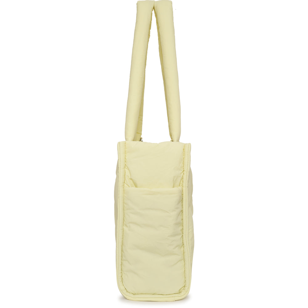 
                  
                    yellow butter drift puffer tote bag gym side pocket crossbody strap
                  
                