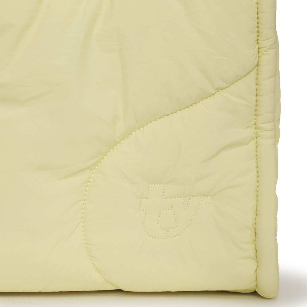 yellow butter drift puffer tote bag gym side pocket crossbody strap
