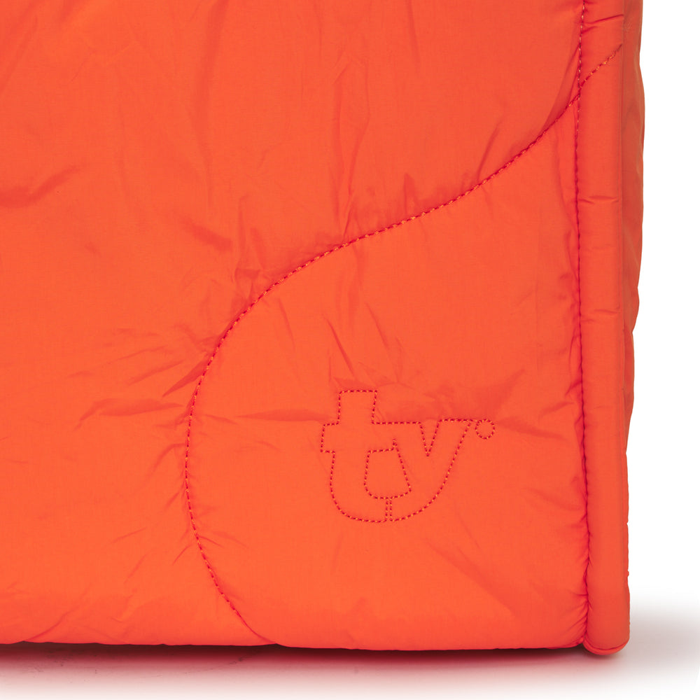 neon orange drift puffer tote bag gym side pocket crossbody strap