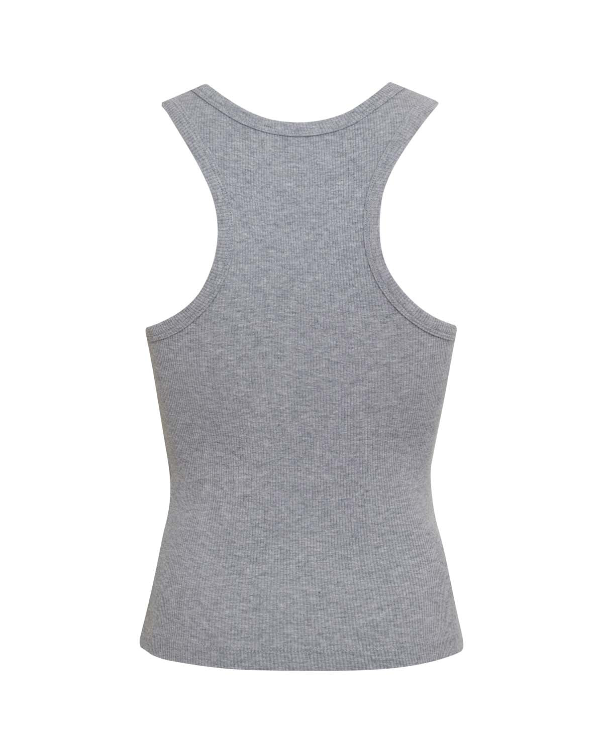 Demi Ribbed Tank - Grey Marl – ThirtyYears