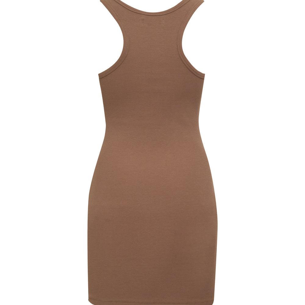 
                  
                    Demi Ribbed Dress - Fawn
                  
                