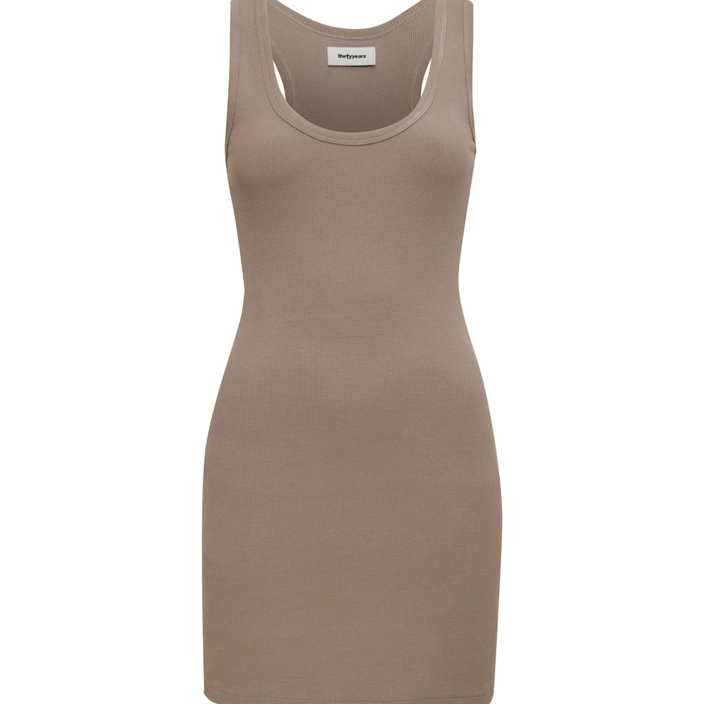 
                  
                    Demi Ribbed Dress - Greige
                  
                