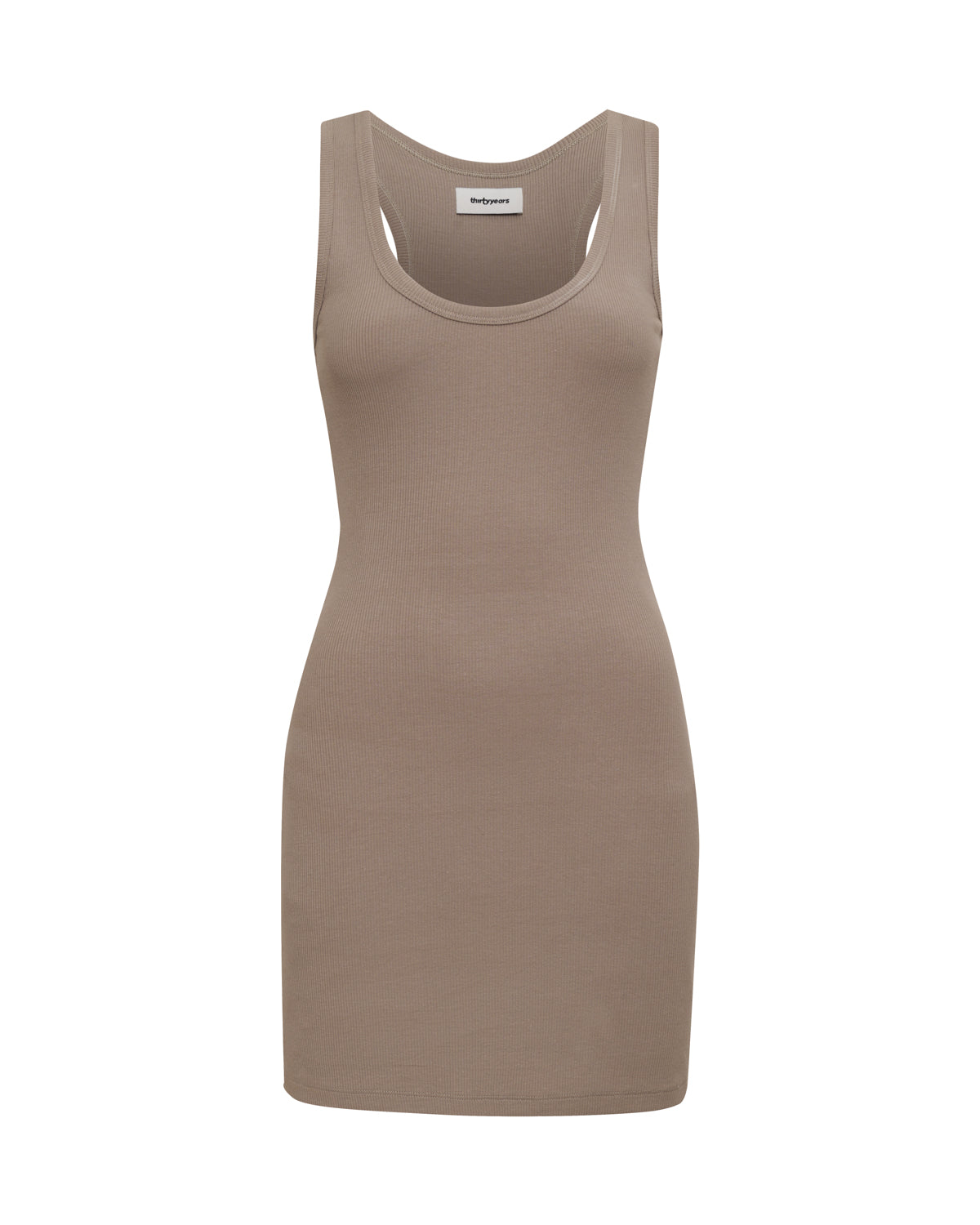 
                  
                    Demi Ribbed Dress - Greige
                  
                