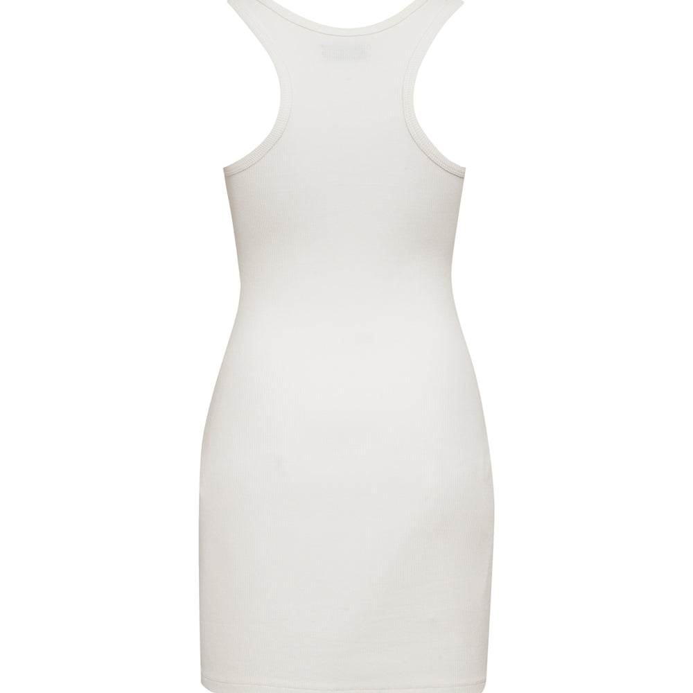 
                  
                    Demi Ribbed Dress - White
                  
                