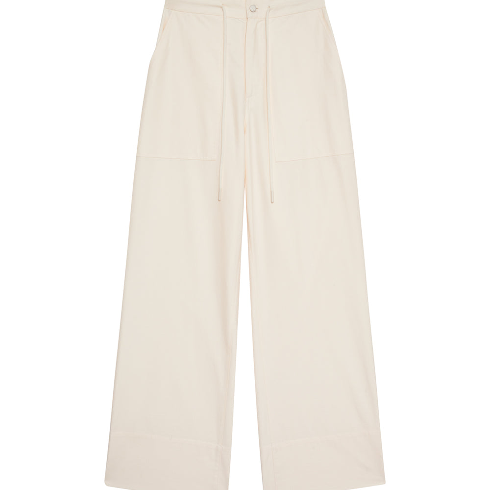 
                  
                    Wide Leg Pant - Ecru
                  
                