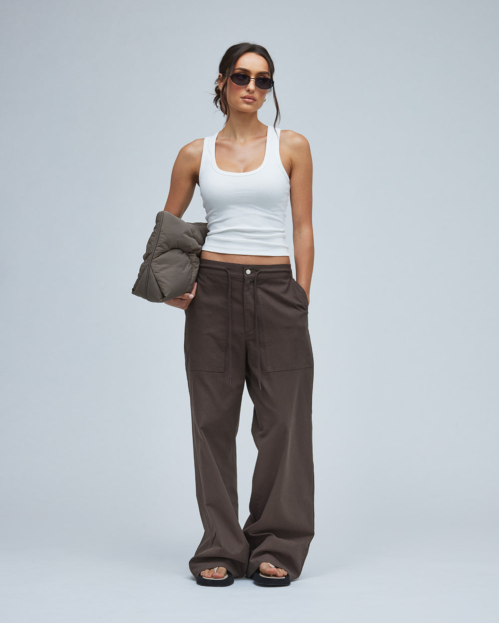 Wide Leg Pant - Espresso