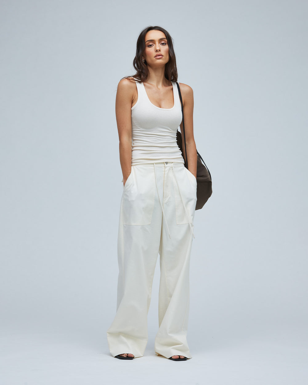 Wide Leg Pant - Ecru