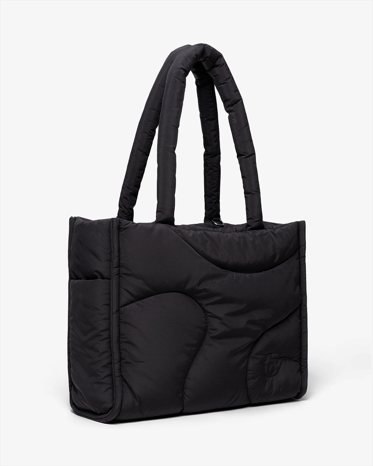 
                  
                    BLACK PUFFER TOTE
                  
                