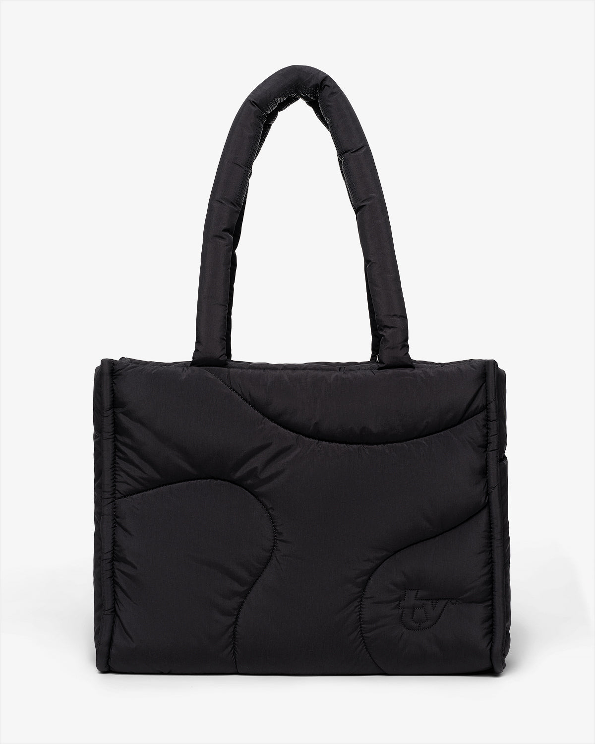 
                  
                    BLACK PUFFY TOTE 2 
                  
                