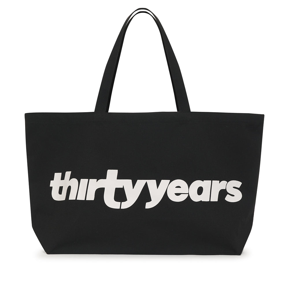 
                  
                    black XL thirty years cotton canvas tote
                  
                
