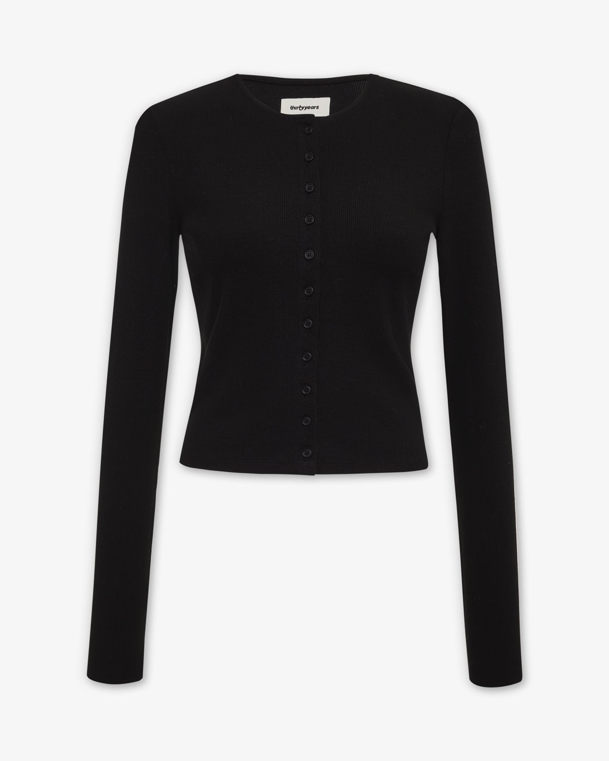 Black Ribbed Cardigan | Timeless Style | Shop Thirty Years