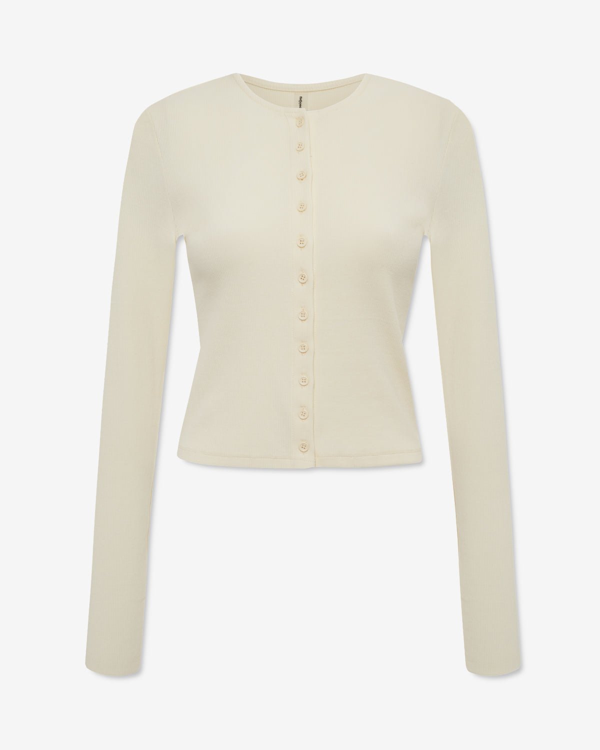 Demi Ribbed Cardigan - Buttermilk - ThirtyYears