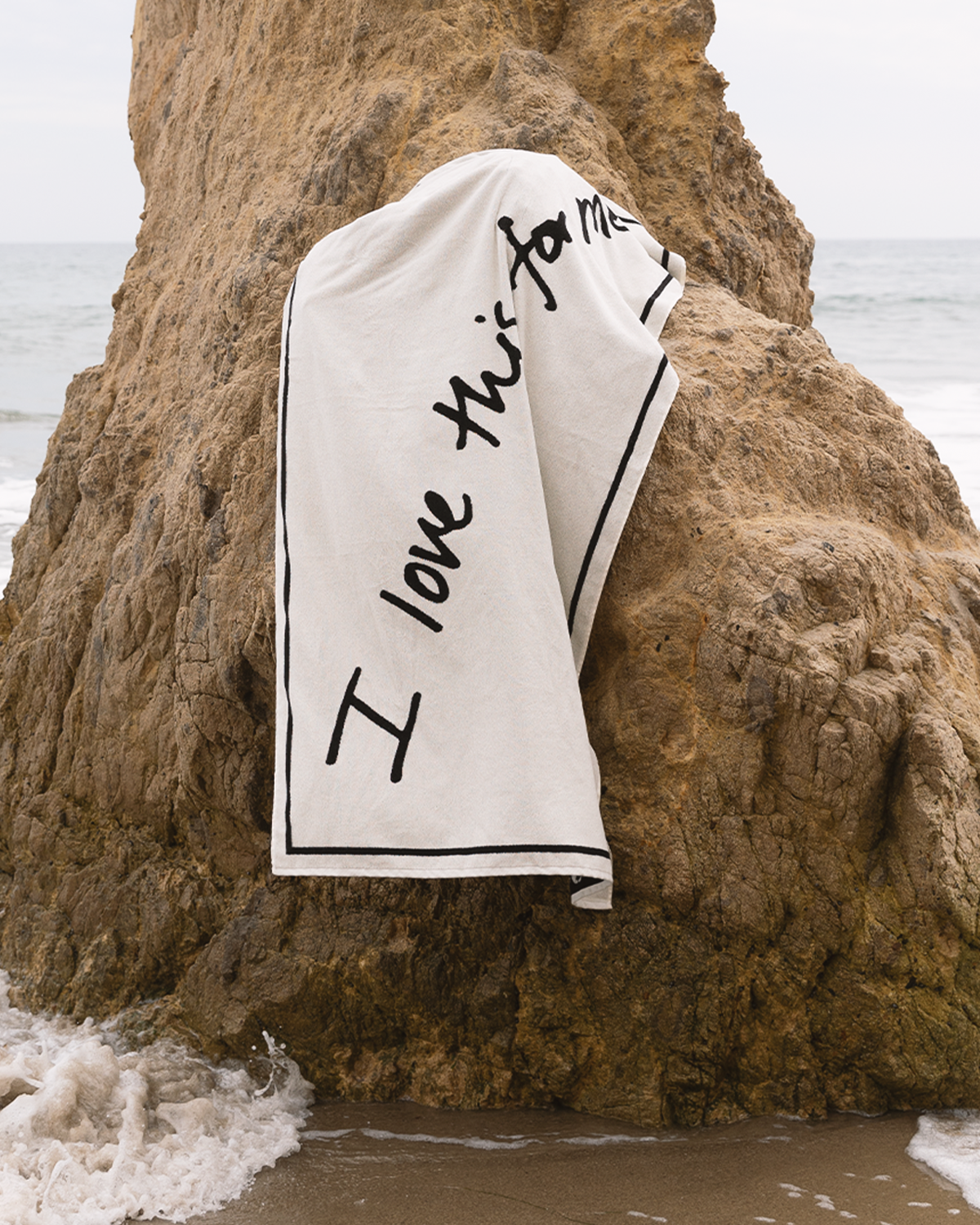 thirty years oversized cotton beach towel