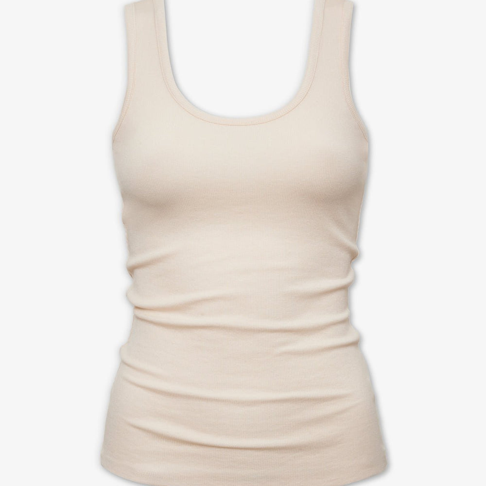 Layering Ribbed Tank - Cream - ThirtyYears