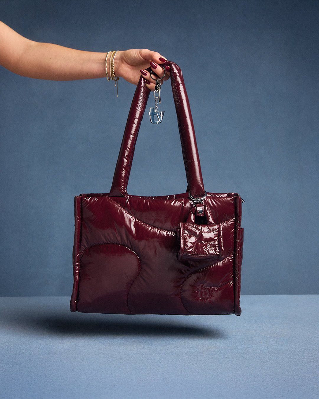 Limited Edition: The Midi Drift Tote - Black Cherry - ThirtyYears