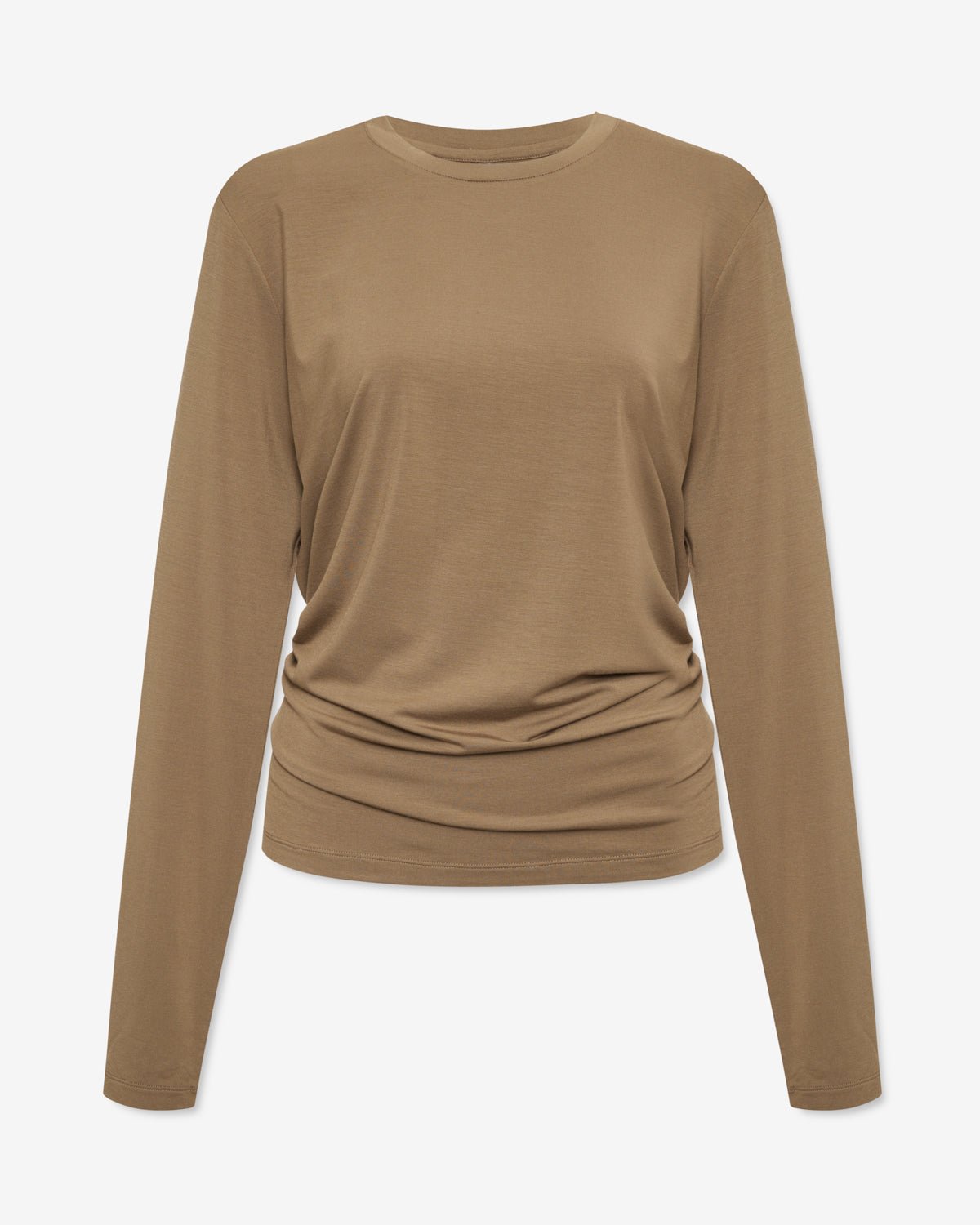 Modal Long Sleeve Tee - Toffee - ThirtyYears