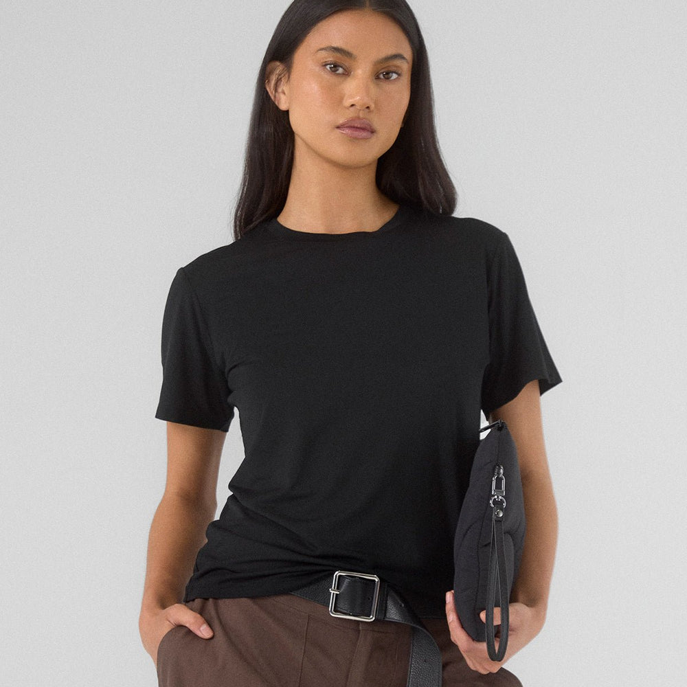 Modal Short Sleeve Tee - Black - ThirtyYears