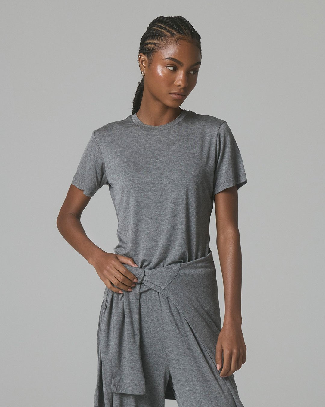 Modal Short Sleeve Tee - Dark Heather Grey - ThirtyYears