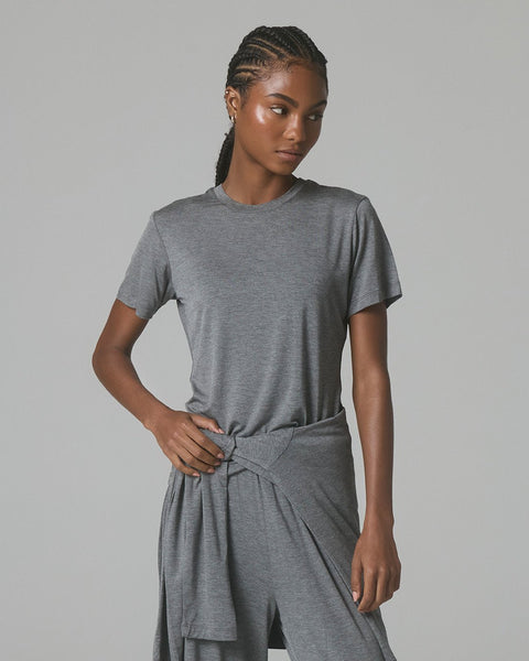 Modal Short Sleeve Tee - Dark Heather Grey