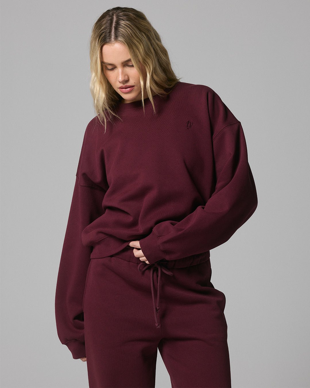 Signature Crew Sweater - Burgundy - ThirtyYears