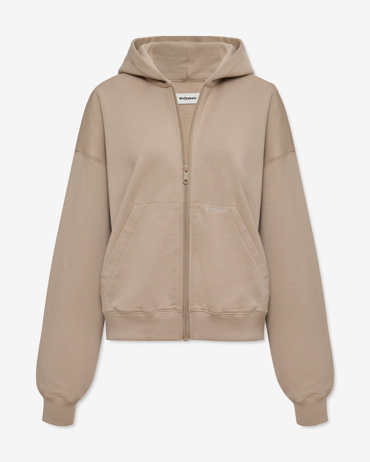 ty Full Zip Hoodie - Khaki - ThirtyYears