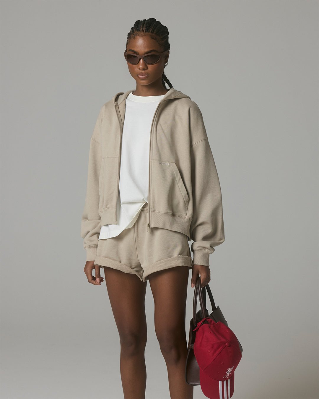 ty Full Zip Hoodie - Khaki - ThirtyYears