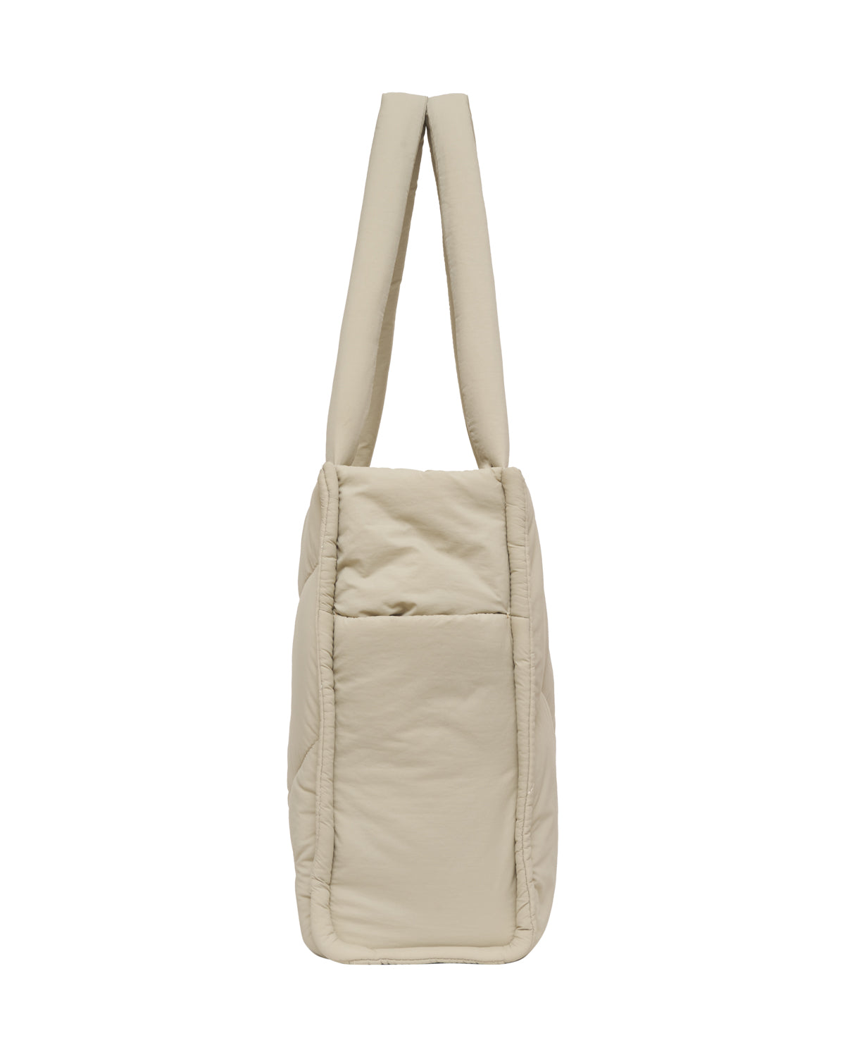 
                  
                    off white pebble beige cream drift puffer tote bag gym side pocket crossbody strap
                  
                