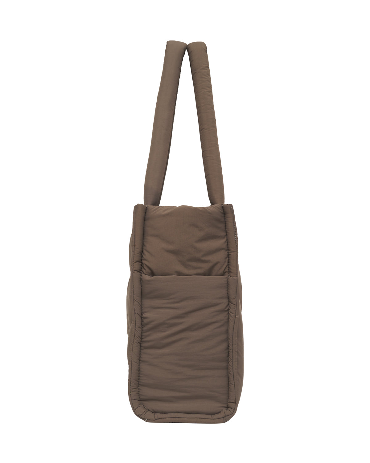 
                  
                    clay brown drift puffer tote bag gym side pocket crossbody strap
                  
                