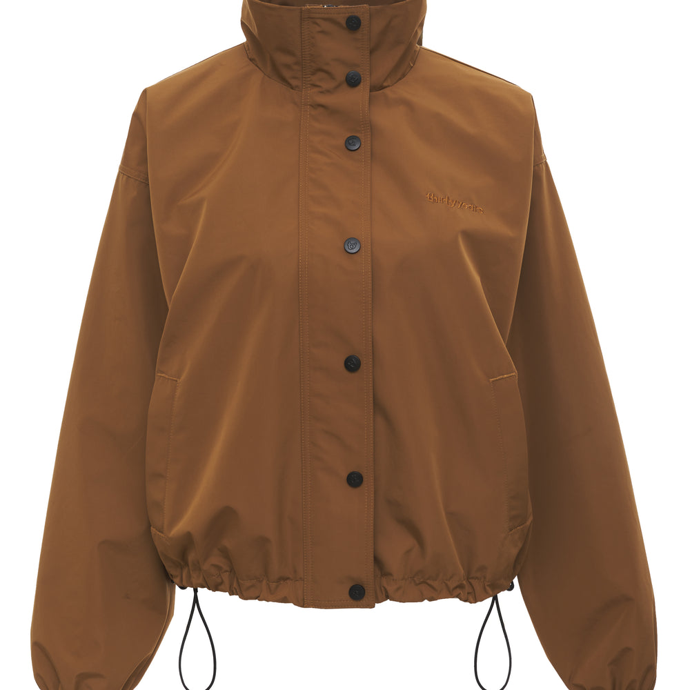 brown windbreaker element jacket camel